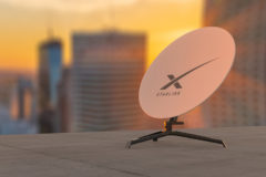 An image of a Starlink dish